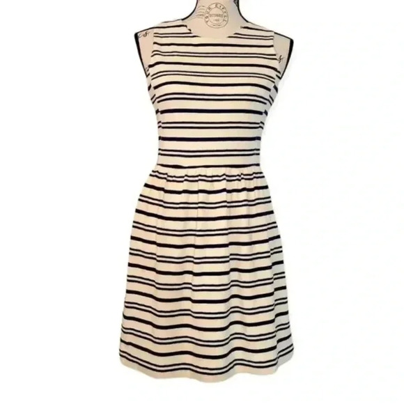 J.Crew Sleeveless Striped Midi Dress Size XS - Picture 1 of 9